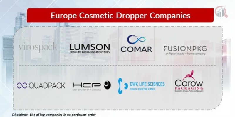 Europe Cosmetic Dropper Key Companies