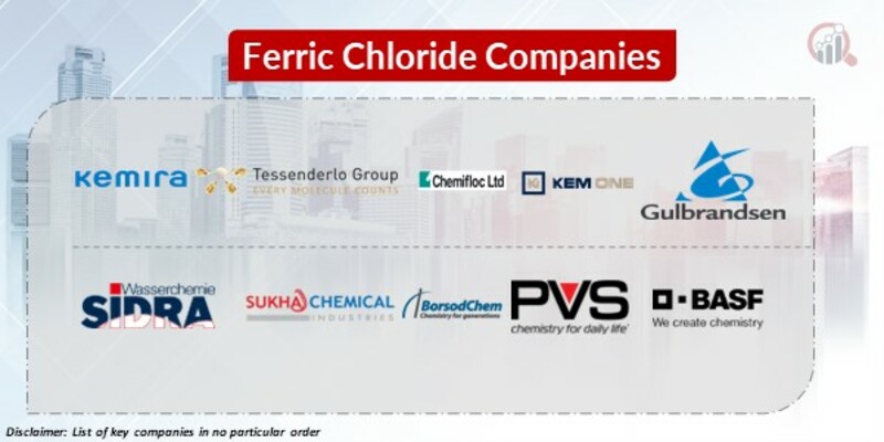 Ferric Chloride Key Companies