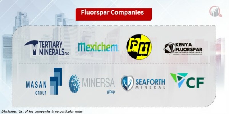 Fluorspar Key Companies