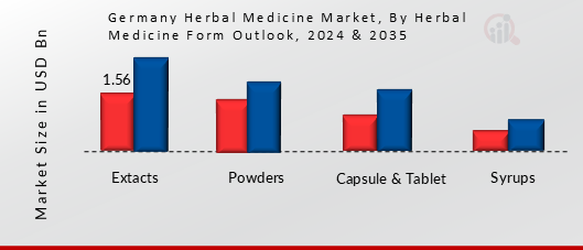 Germany Herbal Medicine Market Herbal Medicine Form Outlook Insights
