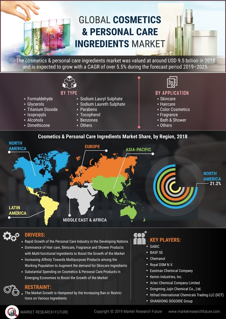Cosmetics Personal Care Ingredients Market
