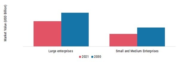 Software-Defined Storage Market, by Organization Size, 2021 & 2030