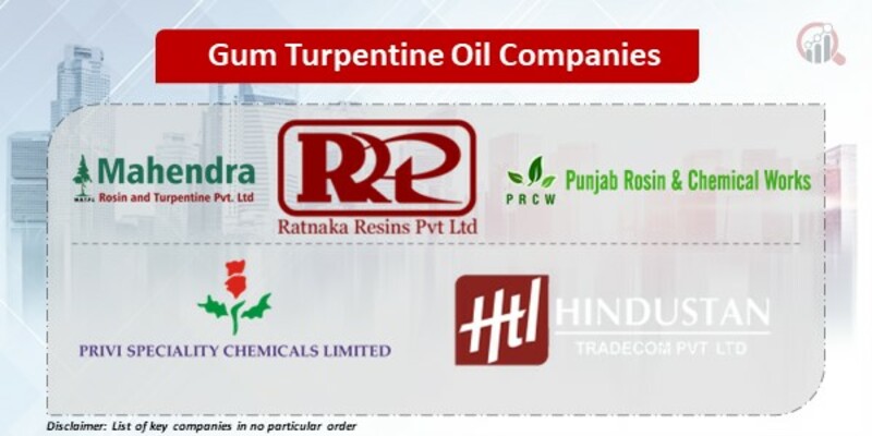 Gum Turpentine Oil Key Companies