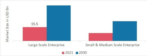 Knowledge Management Software Market by Organization Size, 2021 & 2030