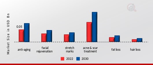 MESOTHERAPY MARKET, BY APPLICATION, 2022 & 2030 (USD BILLION)