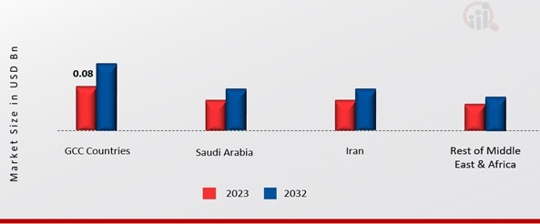  MIDDLE EAST & AFRICA FUEL CELL MARKET SHARE BY REGION 2023 