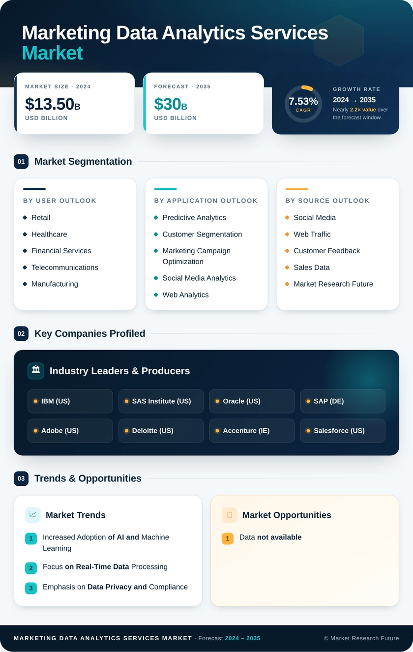 Marketing Data Analytics Services Market Infographic
