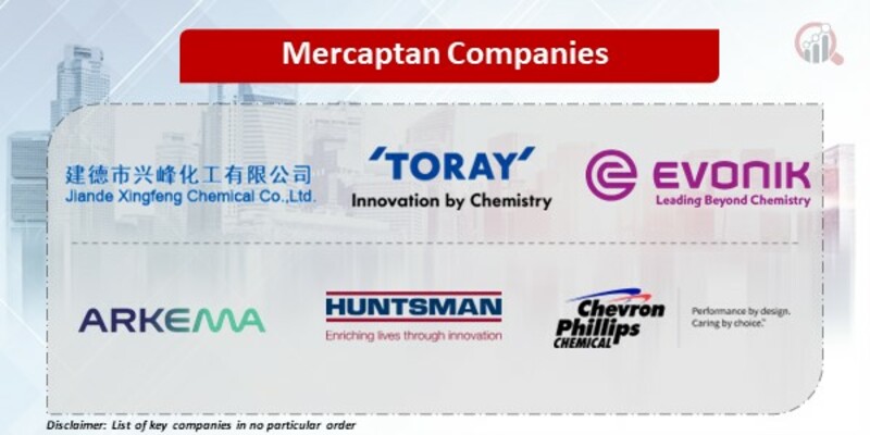 Mercaptan Key Companies 