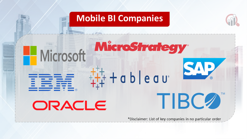 Mobile Business Intelligence (BI) companies