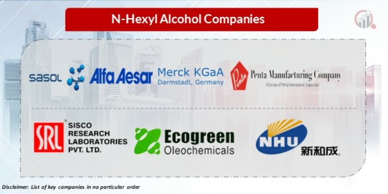 N-Hexyl alcohol Key Companies