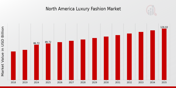 North America Luxury Fashion Market size