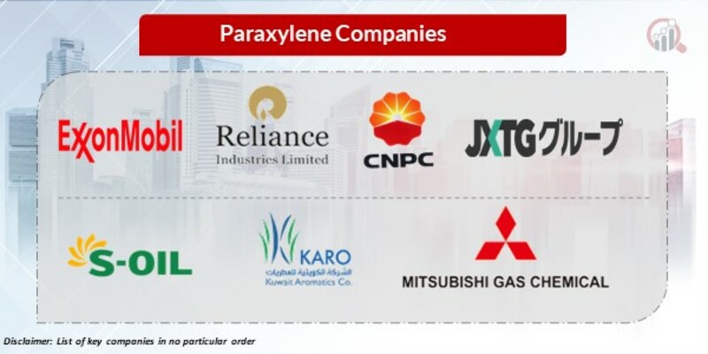 Paraxylene Key Companies 