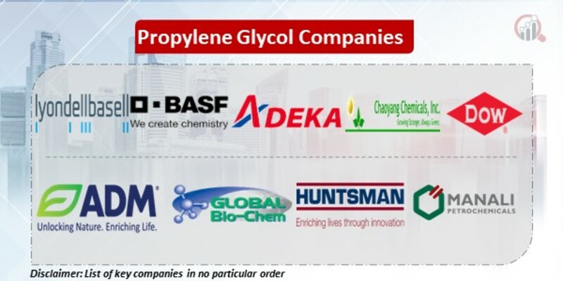 Propylene Glycol Key Companies