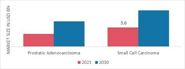 Prostate cancer diagnosis and therapy Market, by Type, 2022 & 2030