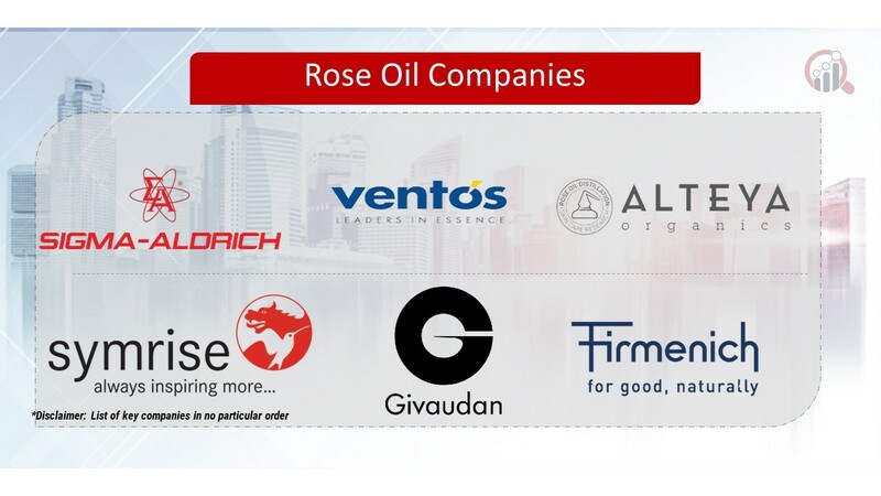 Rose Oil Key Companies