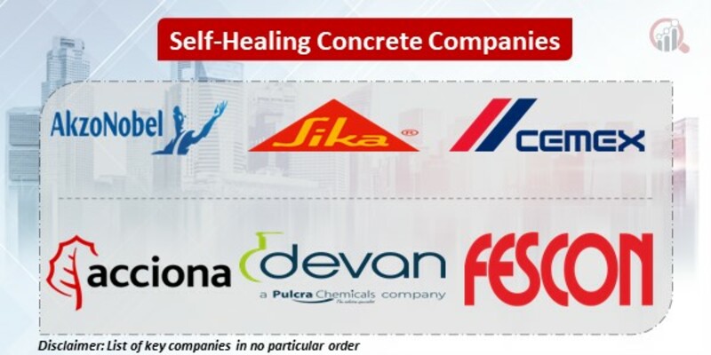 Self-Healing Concrete Key Companies