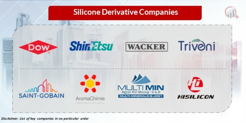 silicone derivative Key Companies