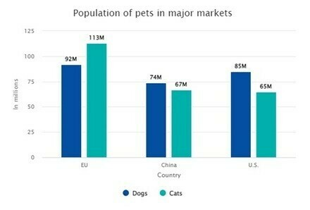 Top 3 regions in pet ownership on global level