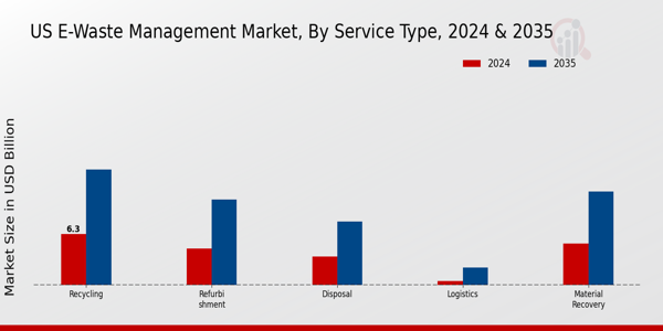 E-Waste Management Market Service Type Insights