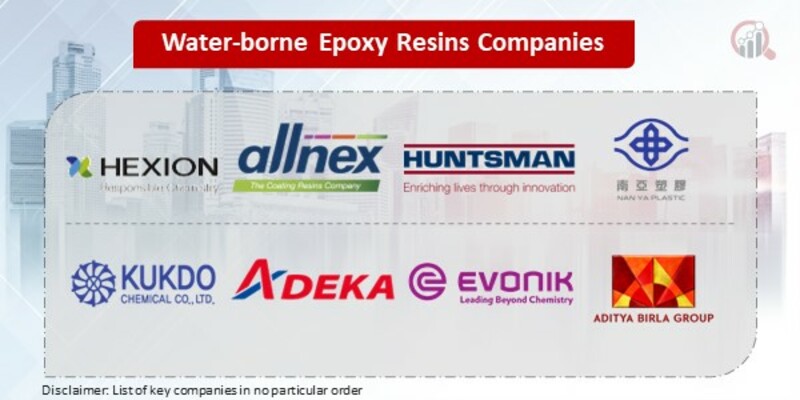 Water-borne Epoxy Resins Key Companies