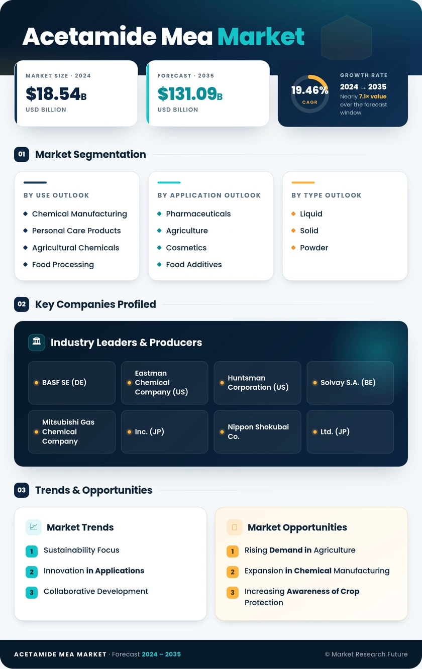 Acetamide MEA Market Research Report - Global Forecast till 2035 Infographic