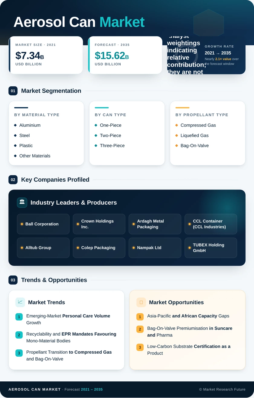 Aerosol Can Market Research Report - Global Forecast till 2035 Infographic
