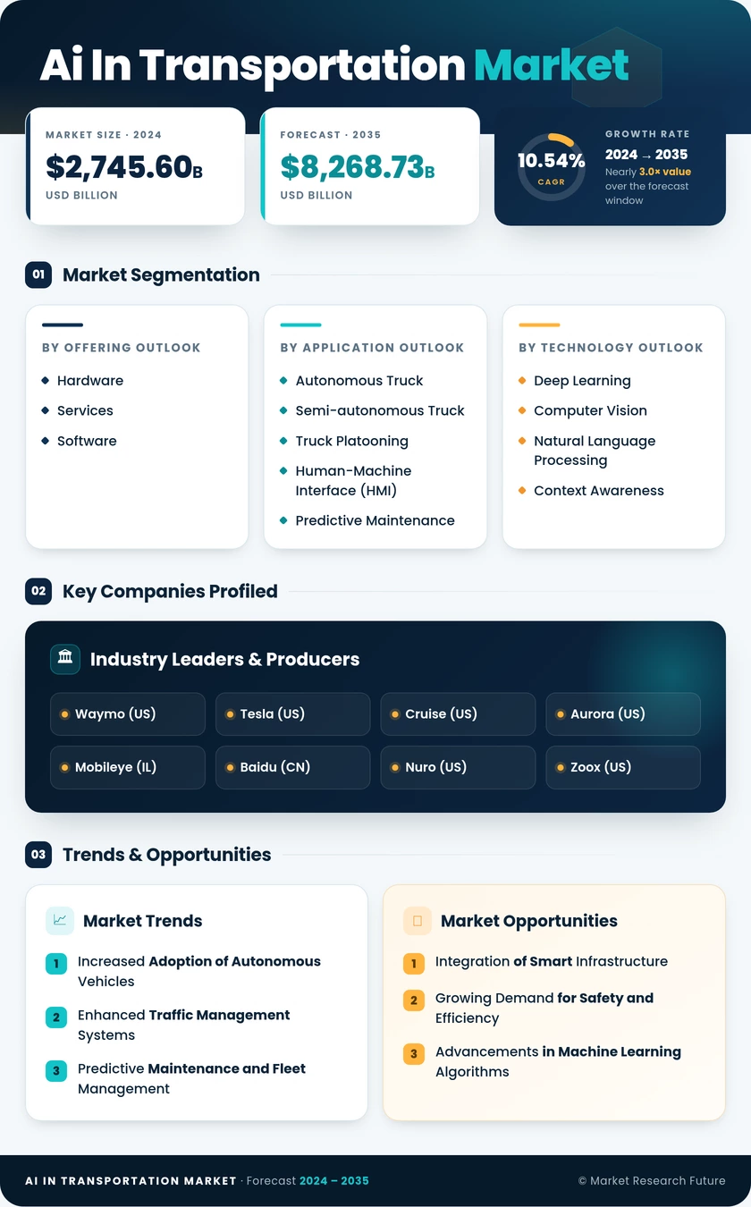 AI in Transportation Market Research Report - Global Forecast till 2035 Infographic