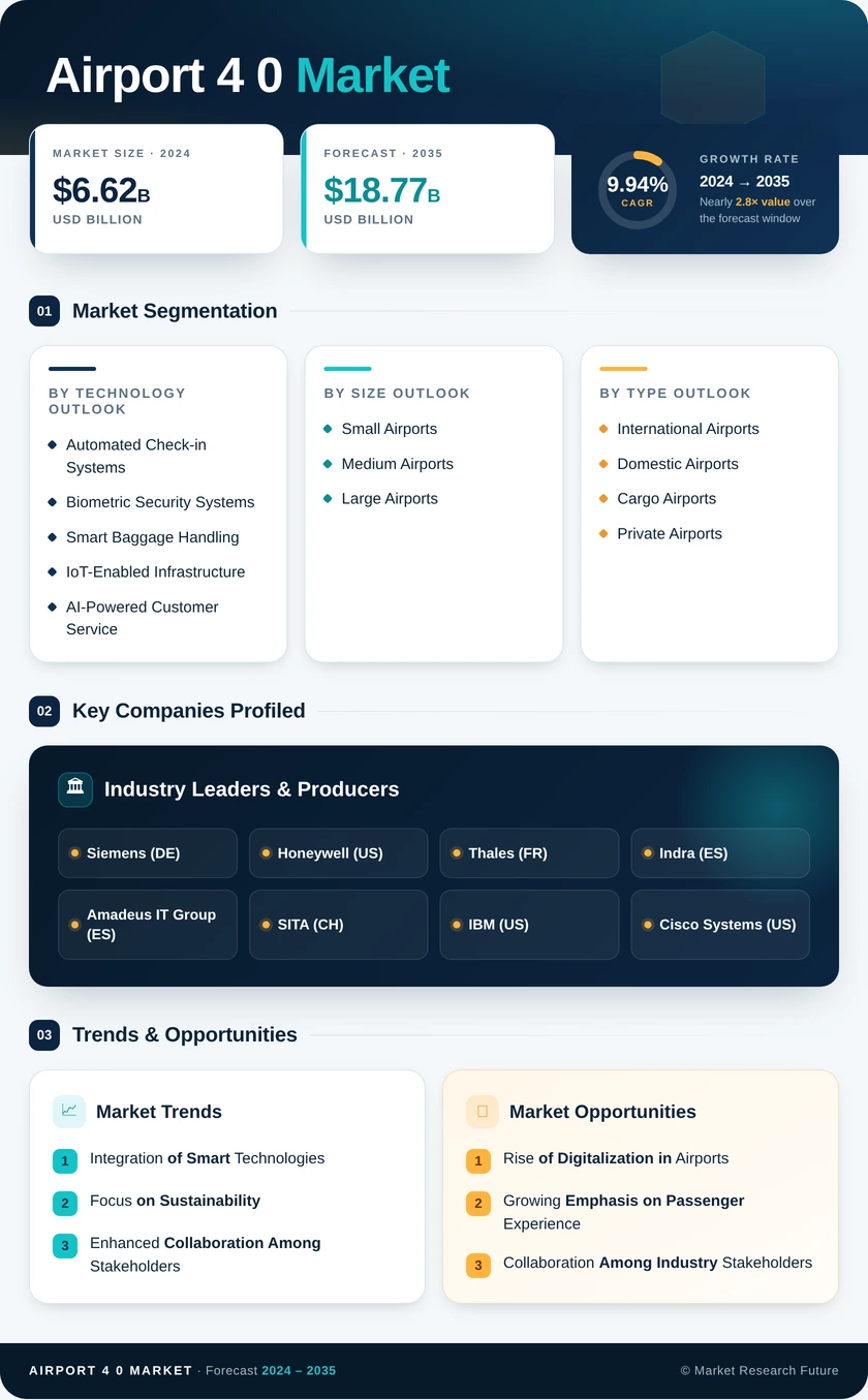 Airport 4.0 Market Research Report - Forecast Till 2035 Infographic