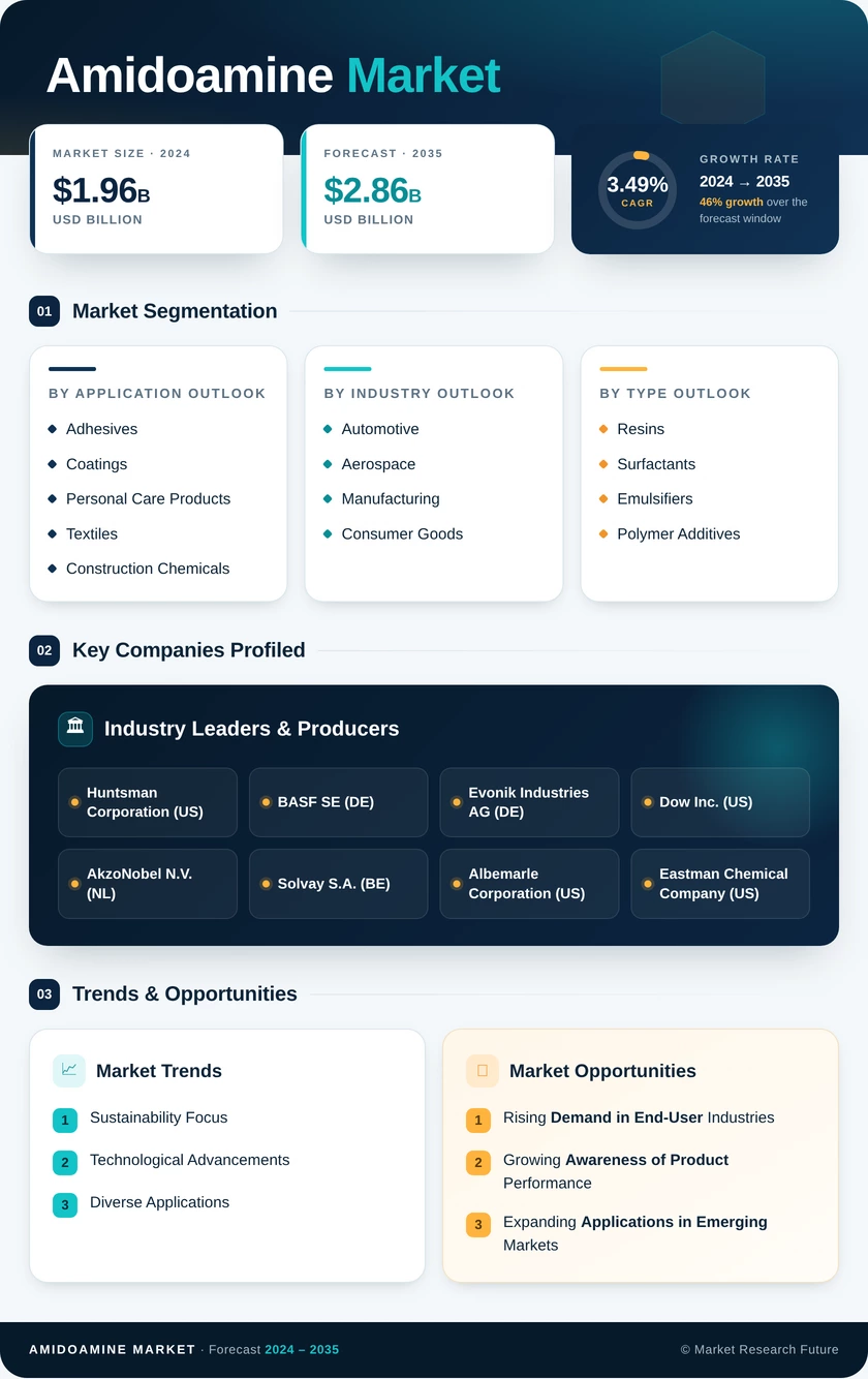 Amidoamine Market Research Report- Global Forecast till 2035 Infographic