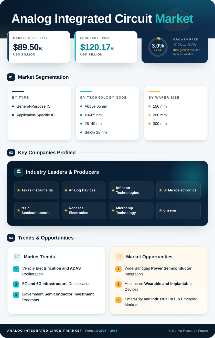 Analog Integrated Circuit Market Research Report - Forecast Till 2035 Infographic