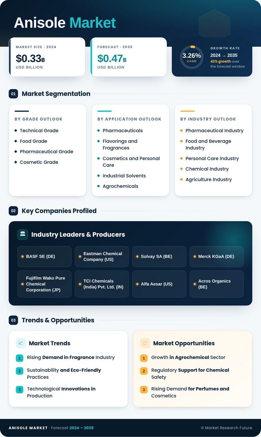 Anisole Market Market Research Report-Global Forecast till 2035 Infographic