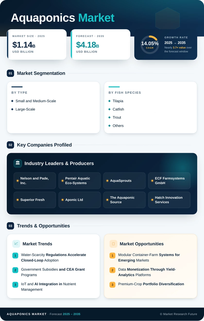 Aquaponics Market Research Report - Forecast till 2035 Infographic