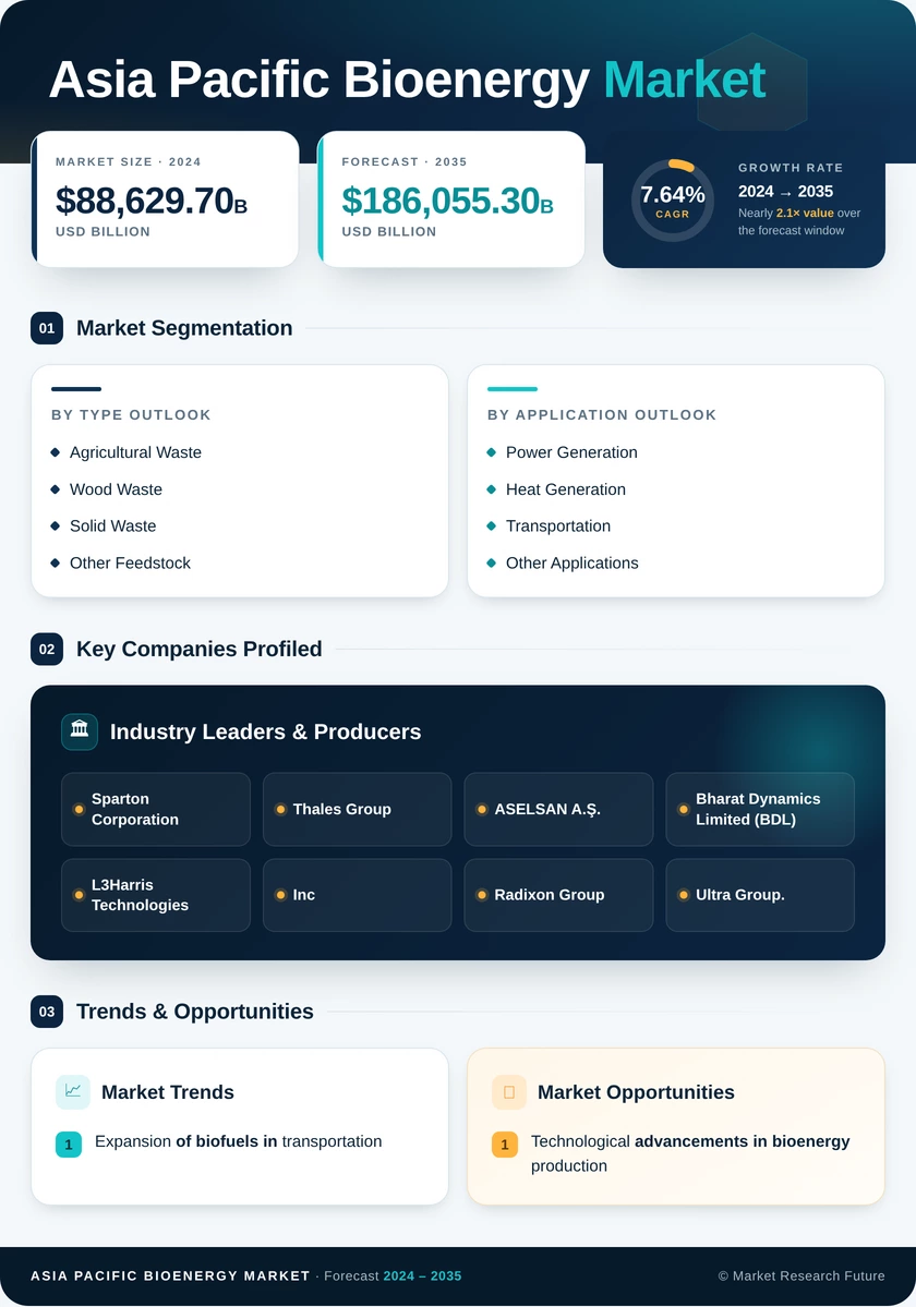 Asia-Pacific Bioenergy Market Research Report - Industry Forecast 2035 Infographic