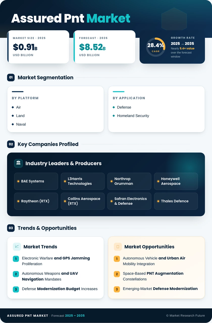 Assured PNT Market Research Report — Global Forecast till 2035 Infographic