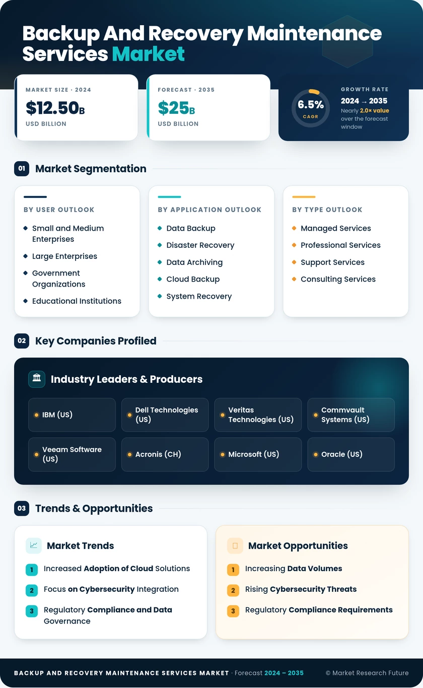 Backup and Recovery Maintenance Services Market Infographic