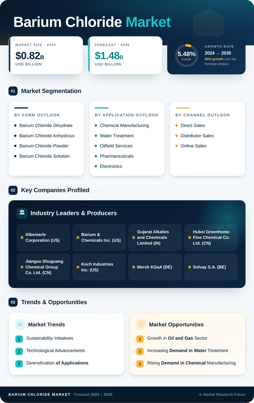 Barium Chloride Market Research Report — Global Forecast till 2035 Infographic