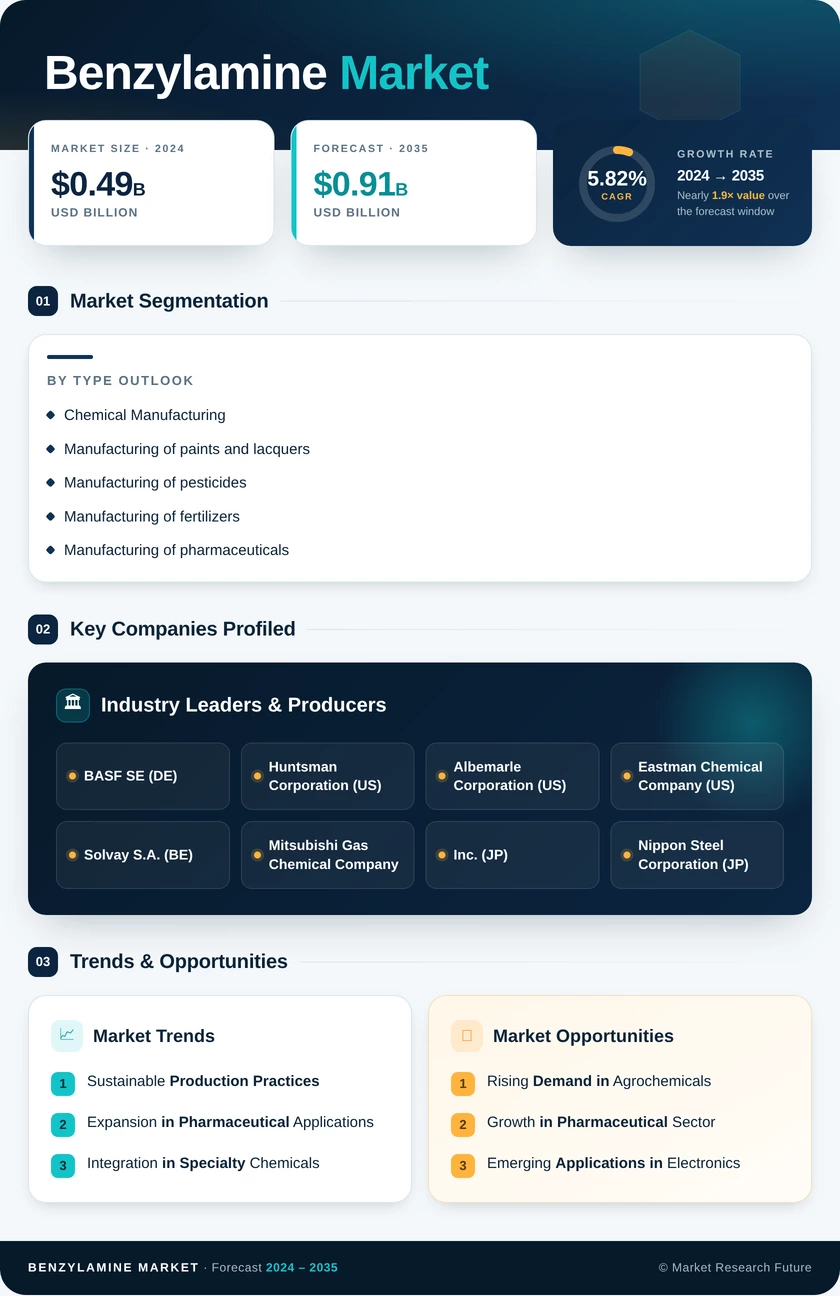 Benzylamine Market Research Report - Forecast 2035 Infographic