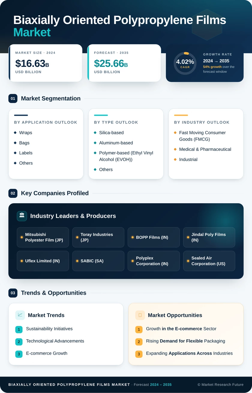 Biaxially Oriented Polypropylene (BOPP) Films Market Research Report - Forecast till 2035 Infographic