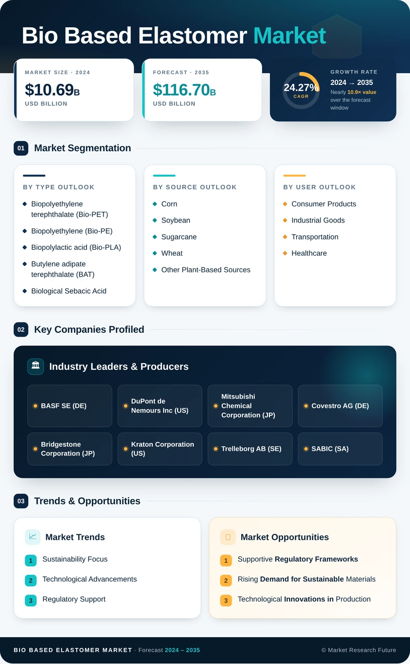 Bio-Based Elastomer Market Research Report- Global Forecast till 2035 Infographic