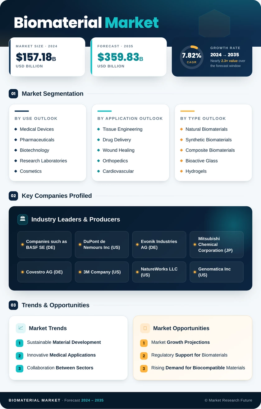 Biomaterials Market Research Report-Forecast to 2035 Infographic