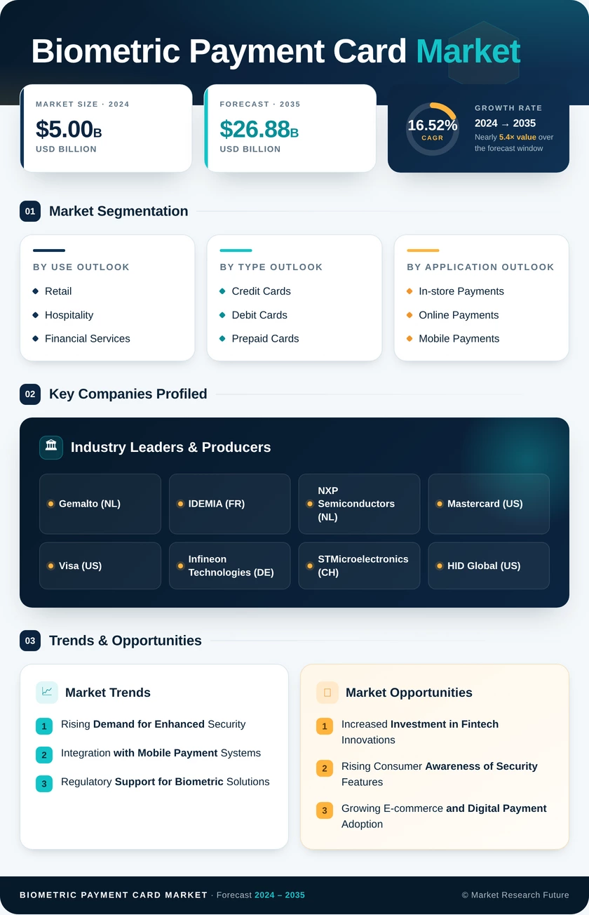 Biometric Payment Card Market Research Report-Forecast Till 2035 Infographic