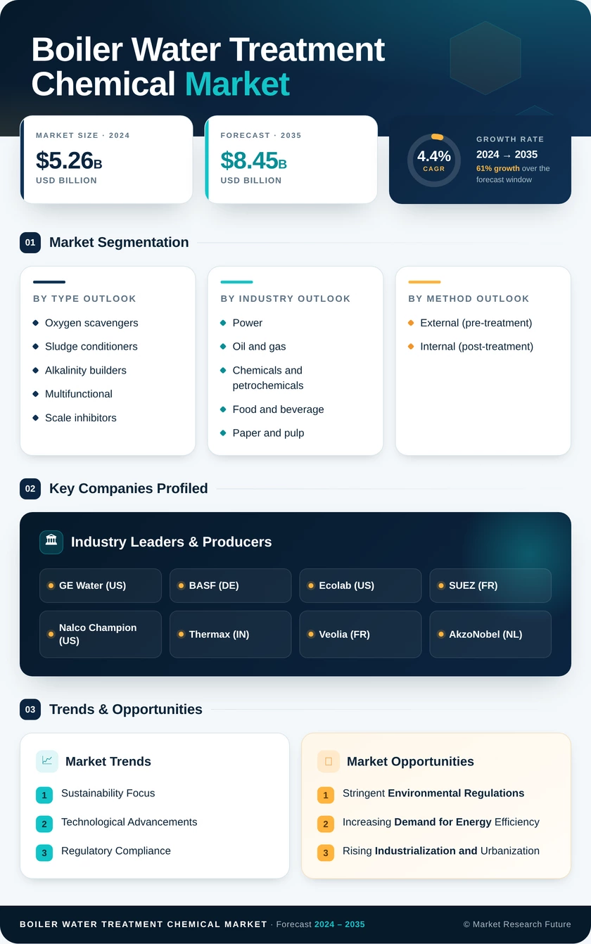 Boiler Water Treatment Chemical Market Research Report – Forecast to 2035 Infographic