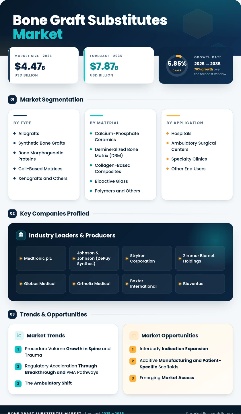Bone Graft Substitute Market Research Report-Forecast till 2035 Infographic