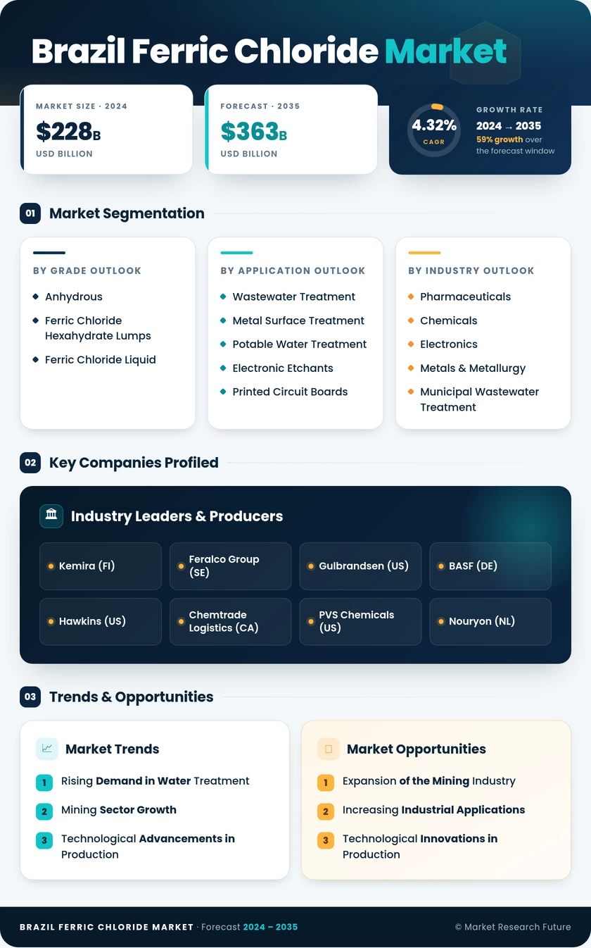 Brazil Ferric Chloride Market Research Report- Forecast to 2035 Infographic