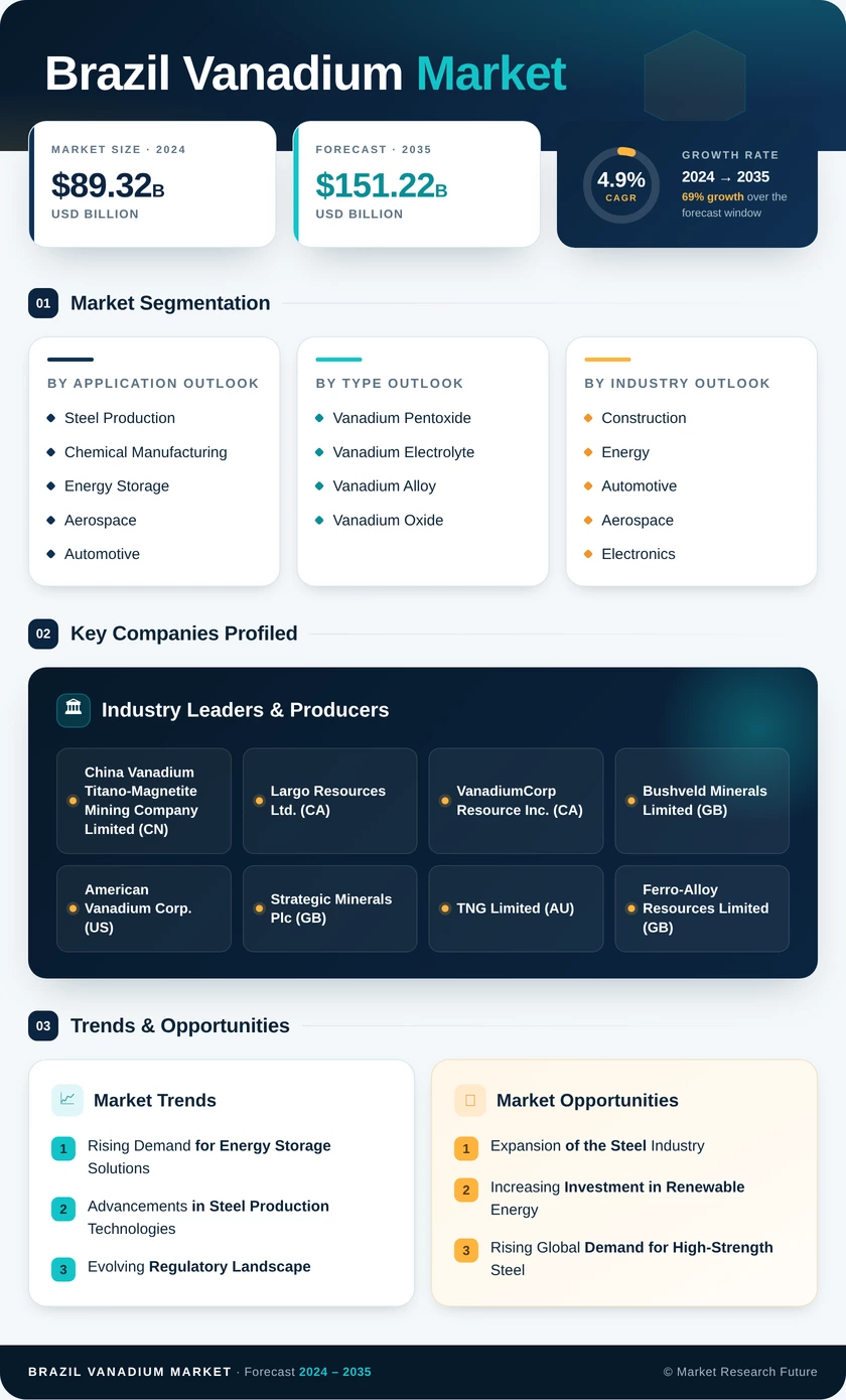 Brazil Vanadium Market Research Report - Forecast by 2035 Infographic