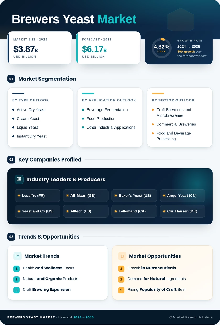 Brewers Yeast Market Research Report — Global Forecast till 2035 Infographic