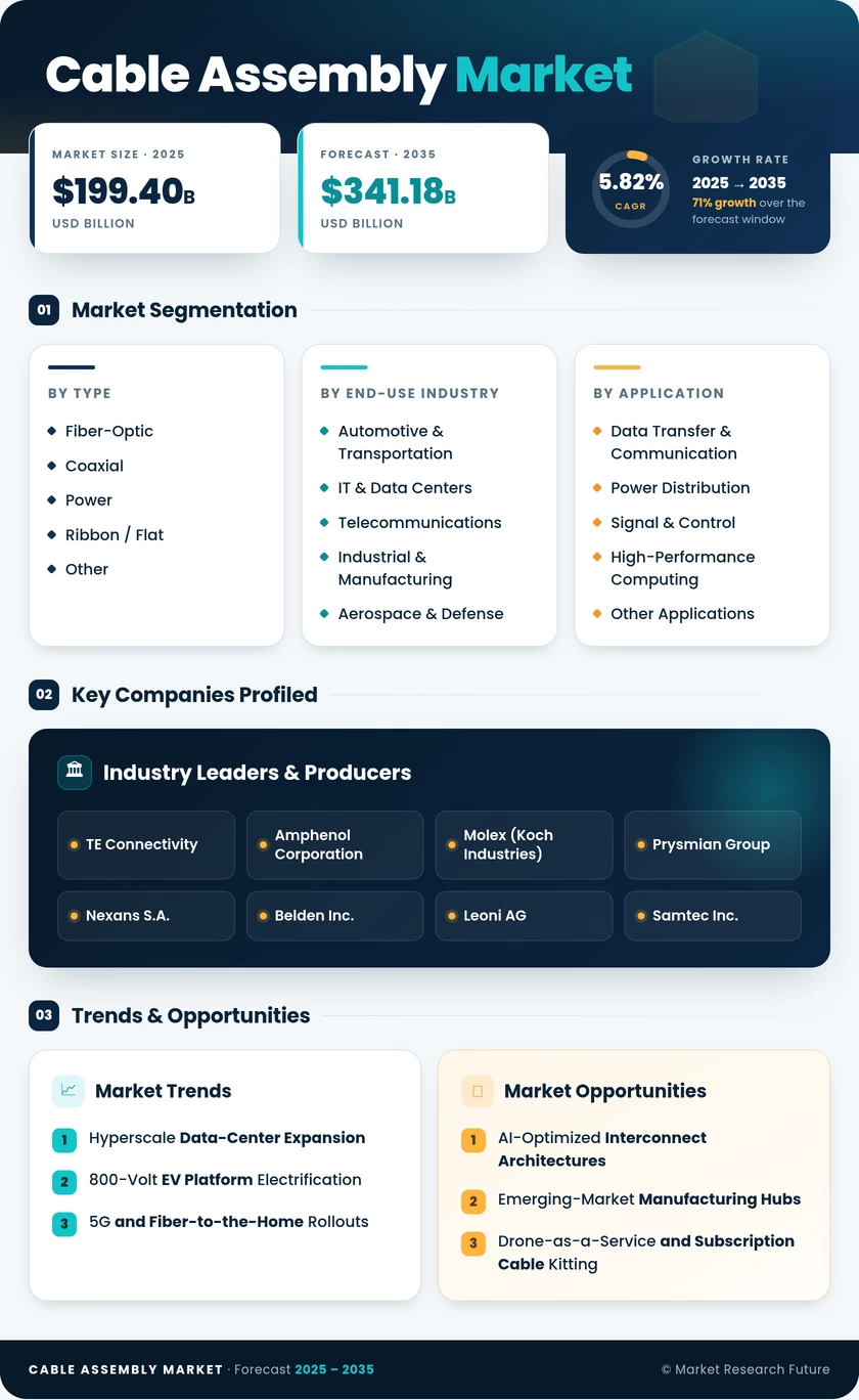 Cable Assembly Market Research Report - Forecast Till 2035 Infographic