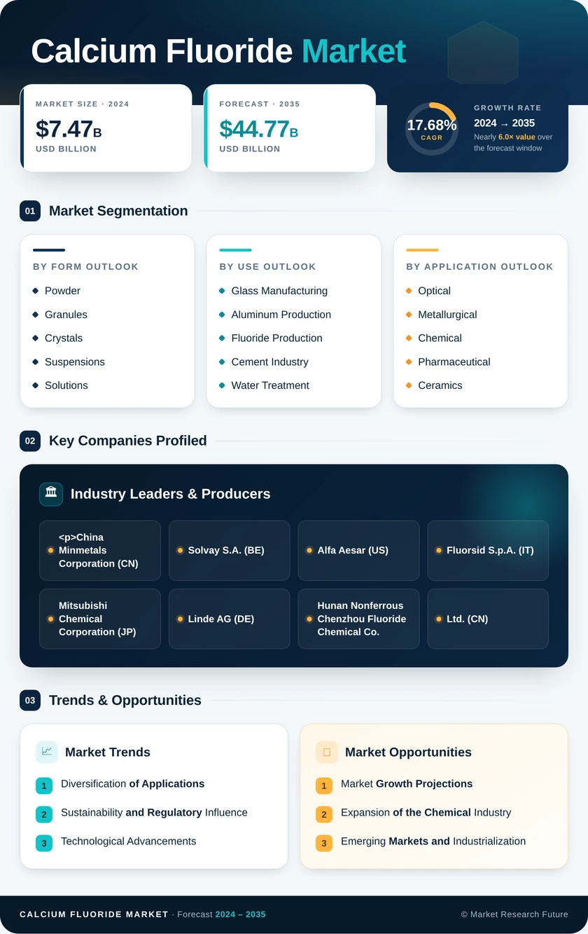 Calcium Fluoride Market Research Report - Global Forecast Till 2035 Infographic