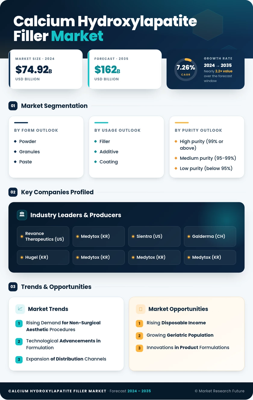 Calcium Hydroxylapatite Filler Market Research Report — Global Forecast till 2035 Infographic