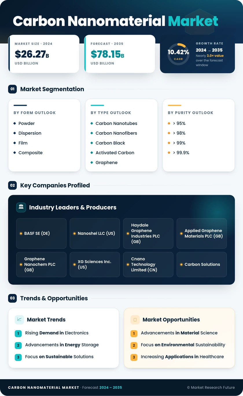 Carbon Nanomaterial Market Research Report - Global Forecast till 2035 Infographic